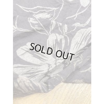 画像4: 生地：花柄ポリ綿シワ加工天竺（茶）