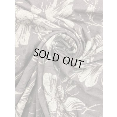 画像6: 生地：花柄ポリ綿シワ加工天竺（茶）