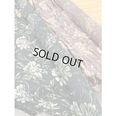 画像8: 生地：花柄ポリ綿シワ加工天竺（黒）