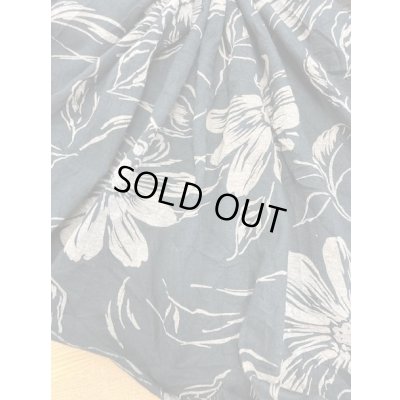 画像5: 生地：花柄ポリ綿シワ加工天竺（黒）