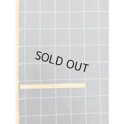 画像1: 生地：格子柄ポリ（グレー／白）