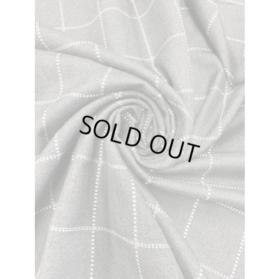 画像5: 生地：格子柄ポリ（グレー／白）