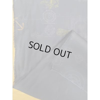 画像3: 生地： ギアパーツ柄（紺）