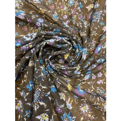 画像6: 生地：花柄ポリエステル（茶）