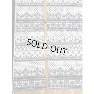 画像6: 生地：パネル柄プリントコットンリネン（ベージュ／黒）