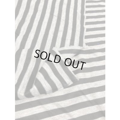 画像3: 生地：シルケット加工ボーダー柄天竺（グレー／黒）