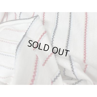 画像4: 生地：ボーダー編みこみ天竺（白地）