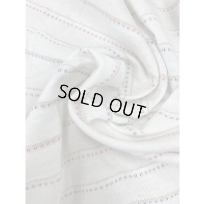 画像8: 生地：ボーダー編みこみ天竺（白地）