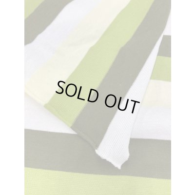 画像5: 生地：4色ボーダー柄ニット（緑系）