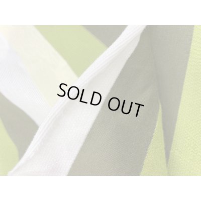 画像4: 生地：4色ボーダー柄ニット（緑系）