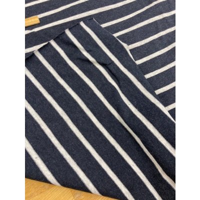 画像3: 生地：ボーダー柄天竺ニット（紺／白）