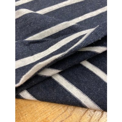 画像5: 生地：ボーダー柄天竺ニット（紺／白）