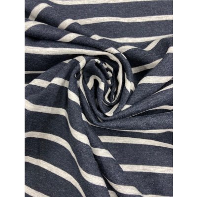 画像6: 生地：ボーダー柄天竺ニット（紺／白）