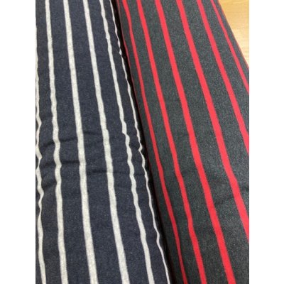 画像7: 生地：ボーダー柄天竺ニット（グレー／赤）