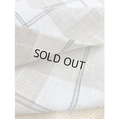 画像4: 生地：麻風チェック柄ポリエステル（ベージュ）