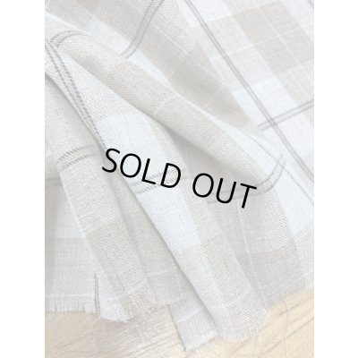 画像5: 生地：麻風チェック柄ポリエステル（ベージュ）