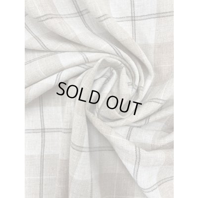 画像6: 生地：麻風チェック柄ポリエステル（ベージュ）