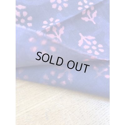 画像4: 生地：花柄インド綿（紺紫）