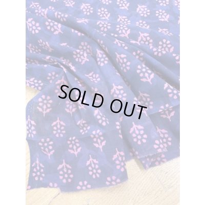 画像5: 生地：花柄インド綿（紺紫）