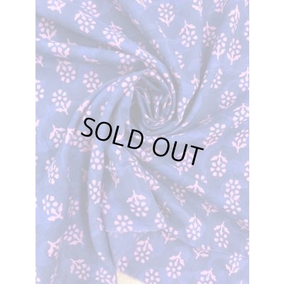 画像6: 生地：花柄インド綿（紺紫）