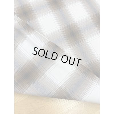 画像3: 生地：オンブレチェック柄綿レーヨン（茶）