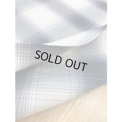 画像4: 生地：オンブレチェック柄綿レーヨン（紺）