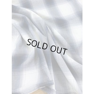 画像5: 生地：オンブレチェック柄綿レーヨン（紺）