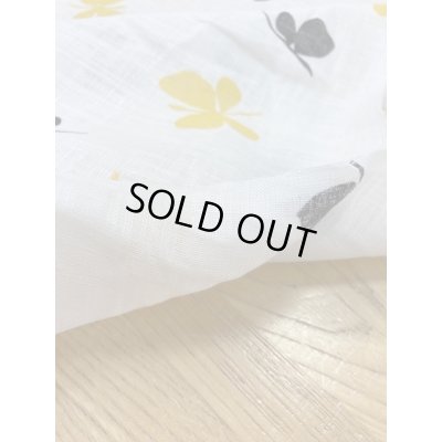 画像4: 生地：蝶柄リネン（白）