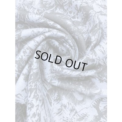 画像6: 生地：葉っぱ柄リネン（グレー／黒）