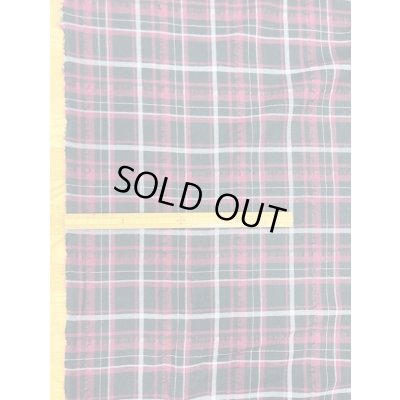 画像3: 生地：チェック柄コットン（黒／エンジ）