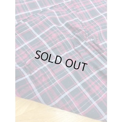 画像4: 生地：チェック柄コットン（黒／エンジ）