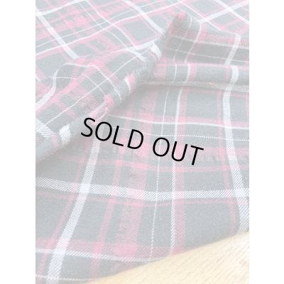 画像5: 生地：チェック柄コットン（黒／エンジ）