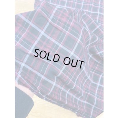 画像8: 生地：チェック柄コットン（黒／エンジ）