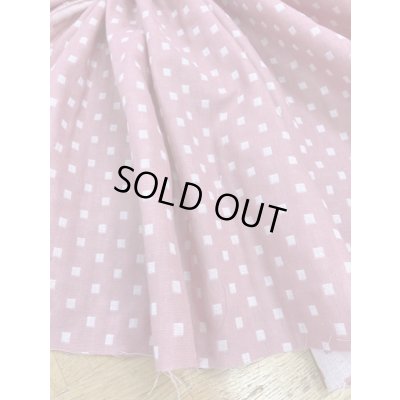 画像6: 生地：スクエア綿ダブルガーゼ （薄ピンク／白）