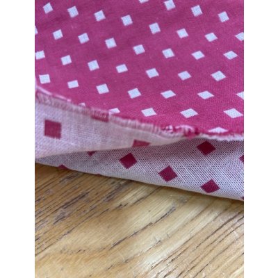 画像5: 生地：スクエア綿ダブルガーゼ （濃ピンク／白）