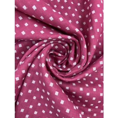 画像7: 生地：スクエア綿ダブルガーゼ （濃ピンク／白）