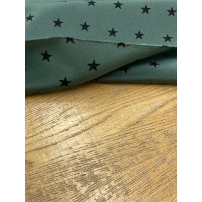 画像5: 生地:星柄ポリエステルデシン(グリーン×ブラック)