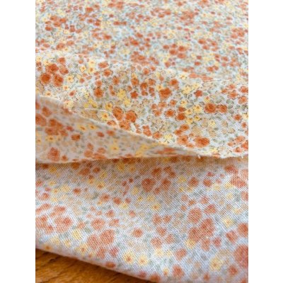 画像4: 生地：小花柄コットン（オレンジ）