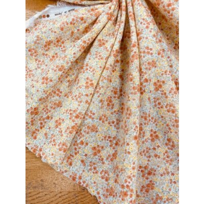 画像5: 生地：小花柄コットン（オレンジ）