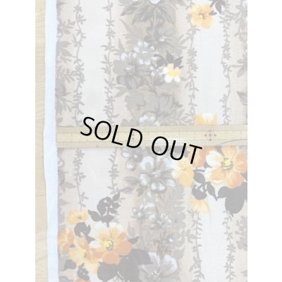 画像2: 生地：花柄ストライプコットン（ベージュ）