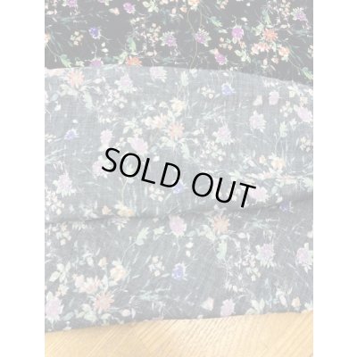 画像4: 生地：花柄プリント綿レーヨン（黒）