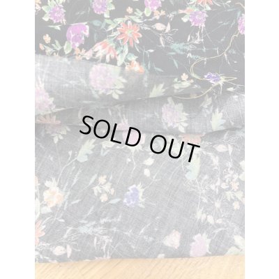 画像5: 生地：花柄プリント綿レーヨン（黒）