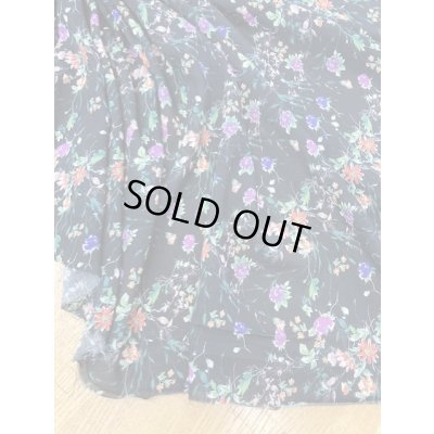 画像6: 生地：花柄プリント綿レーヨン（黒）