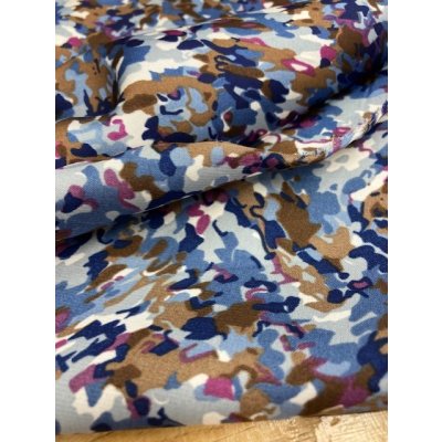 画像4: 生地：プリントポリエステル（ブルー系）