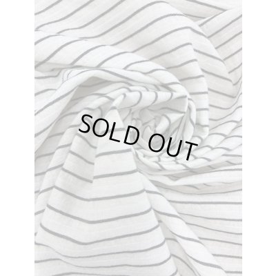 画像6: 生地：ボーダー織りコットン（白）