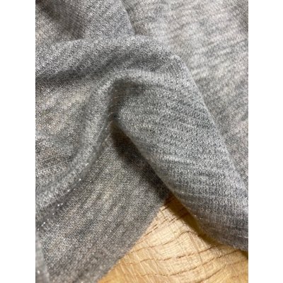 画像6: 生地：ラメ入り綿ニット（グレー）