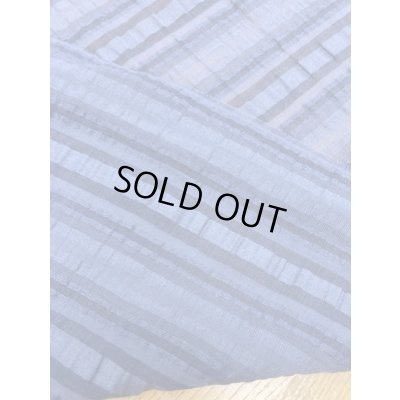 画像3: 生地：ボーダー織りコットン（紺）