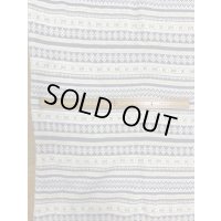 生地：柄綿ジャガードニット（クリーム／グレー）