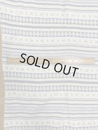 生地：柄綿ジャガードニット（クリーム／グレー）