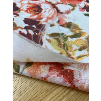 画像5: 生地：花柄コットンリネン（キナリ）